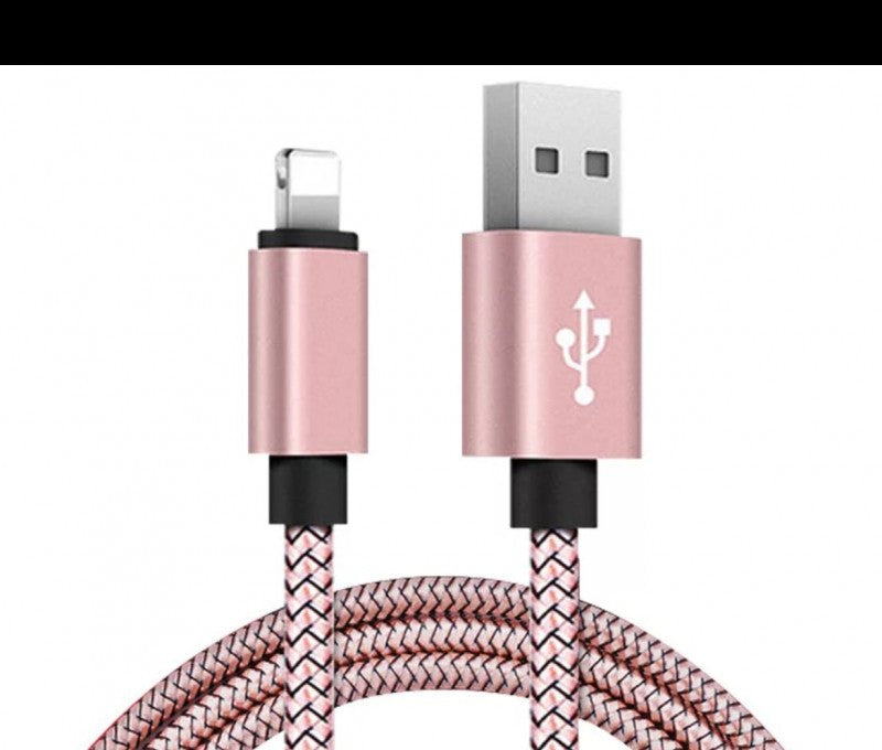 Extra strapabíró 1 méteres Lightning Iphone gyorstöltő és USB adatkábel-0