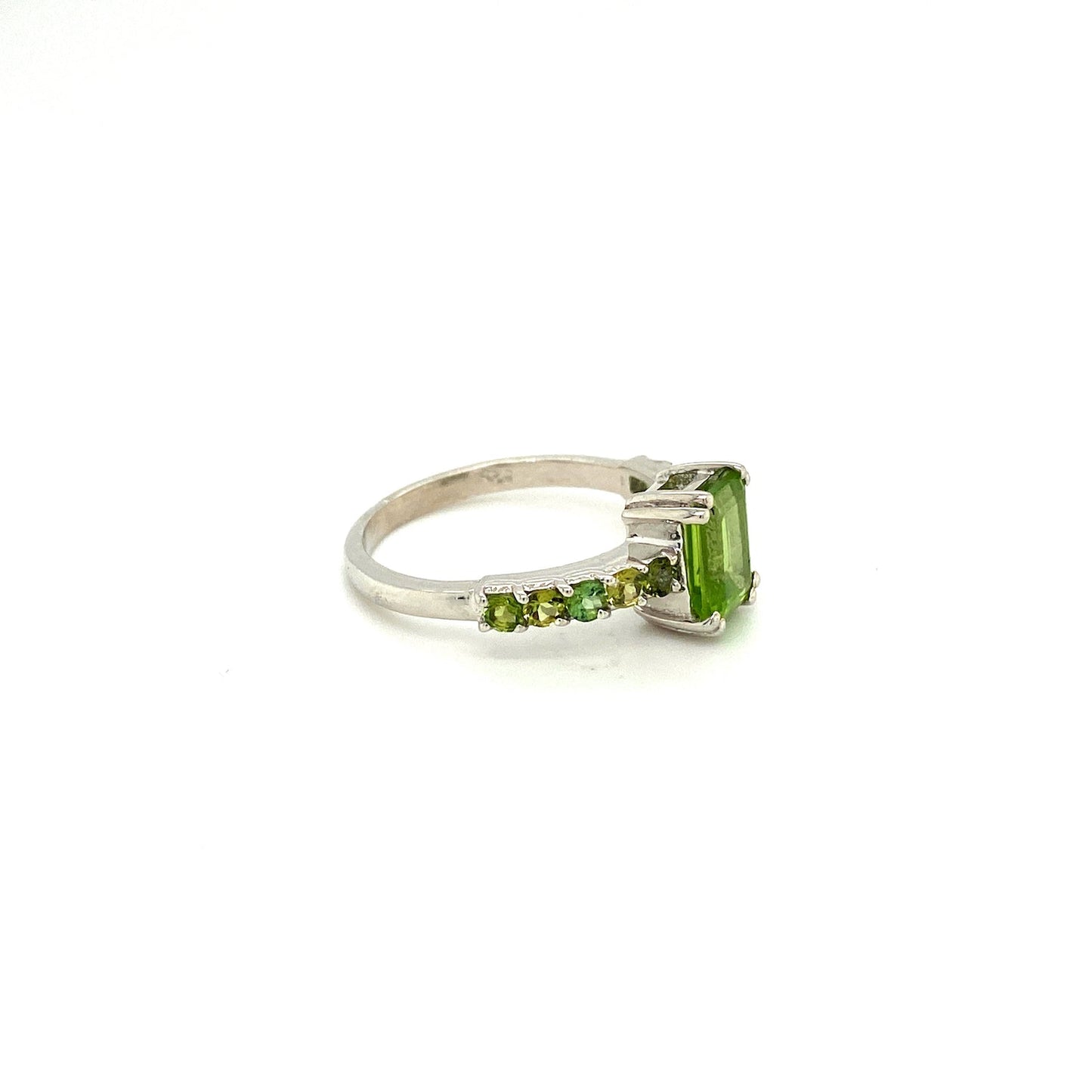 Peridot Ring in .925 Sterling Silver KSR - 13339-1