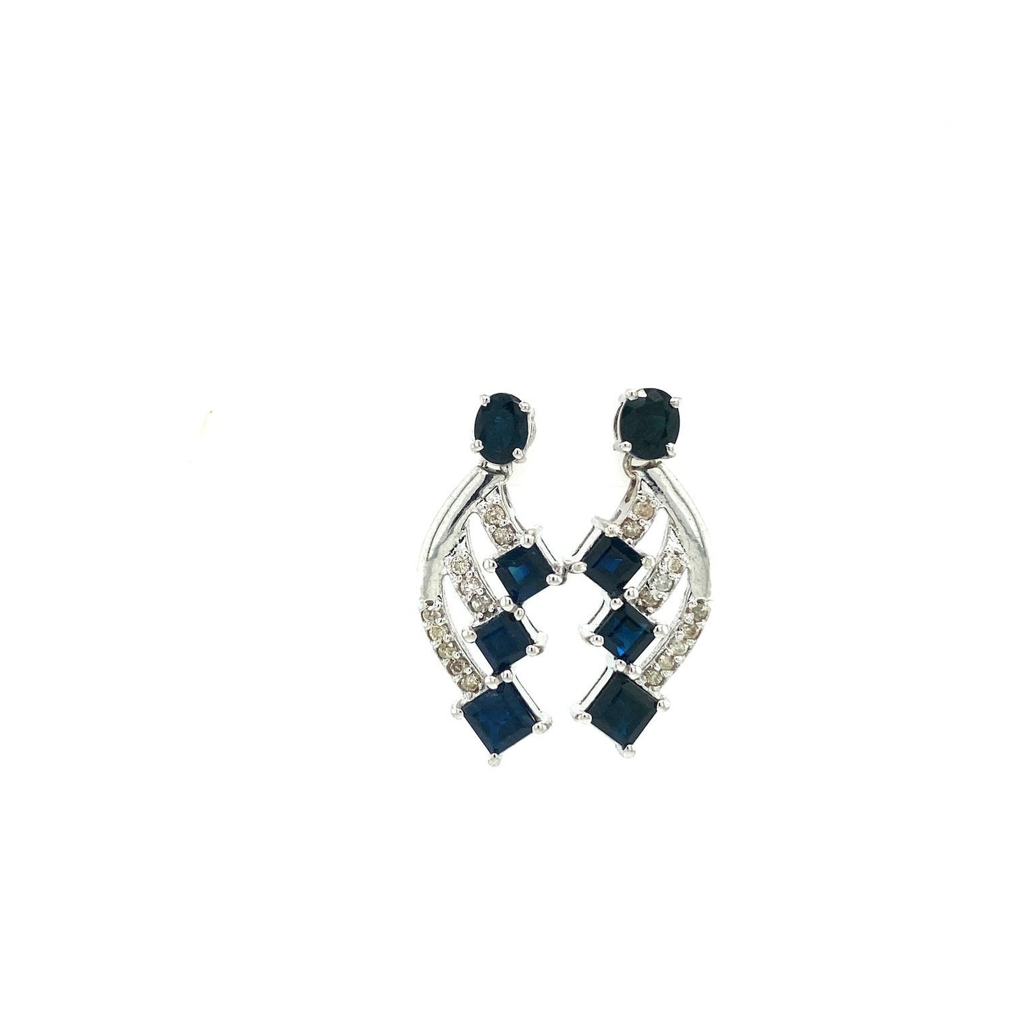 Sapphire Earring in .925 Sterling Silver - KST 54177-0