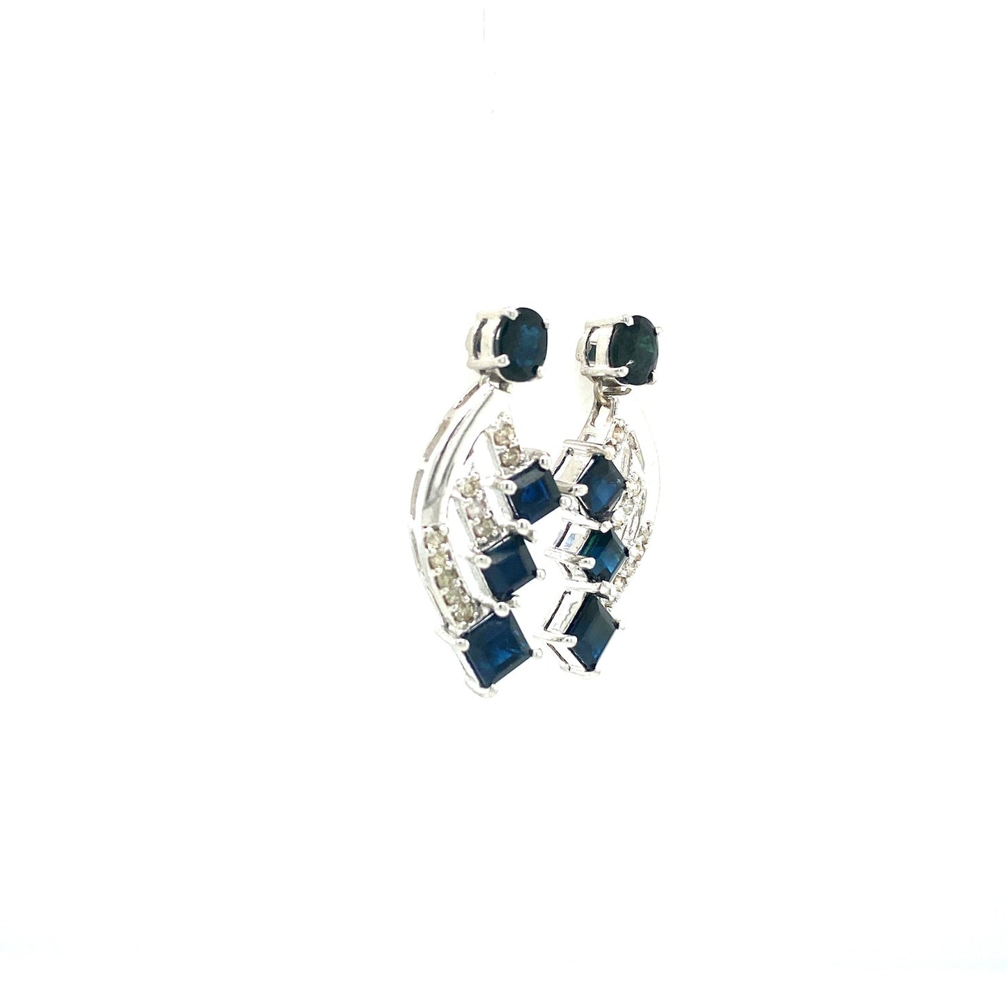Sapphire Earring in .925 Sterling Silver - KST 54177-1