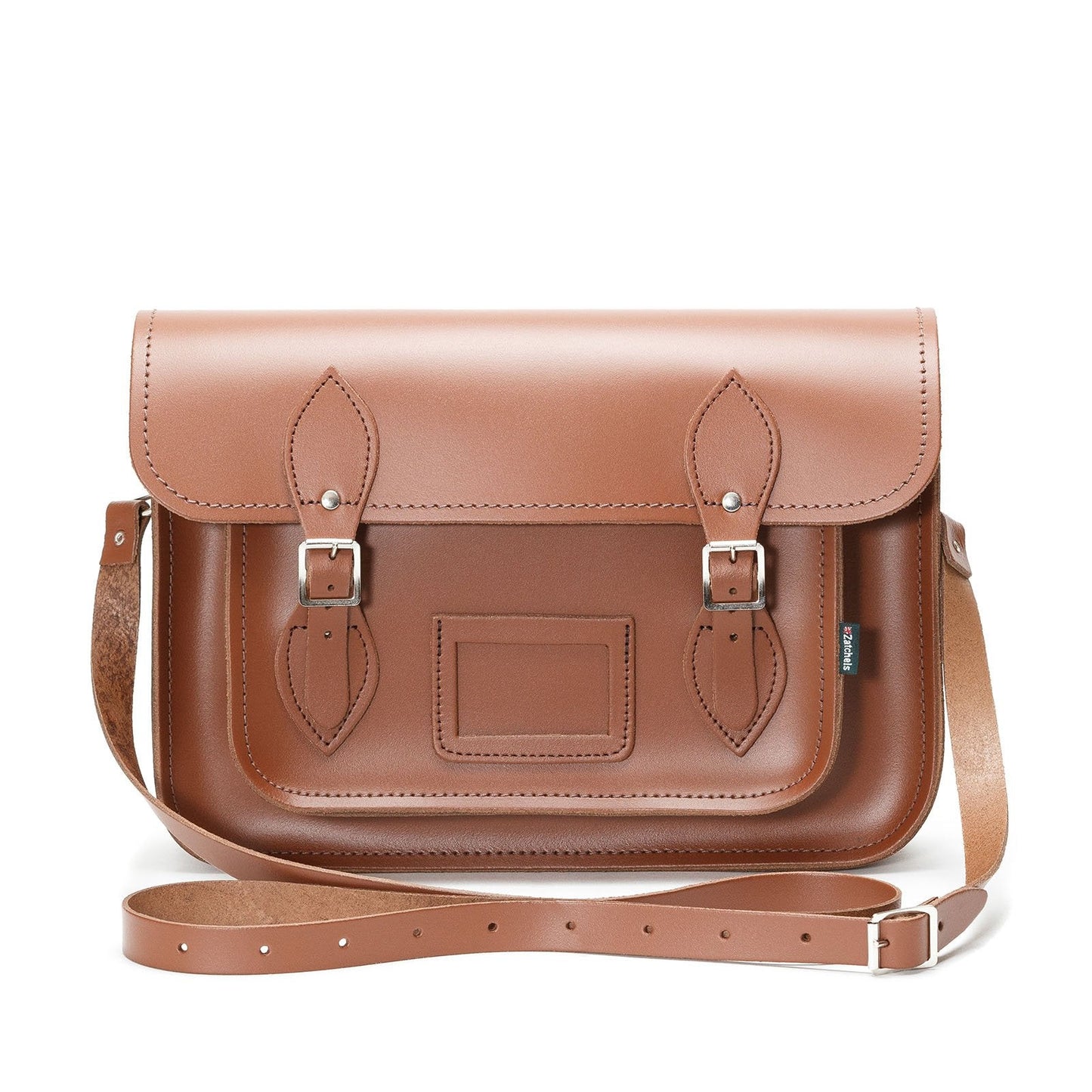 Handmade Leather Satchel - Chestnut-1
