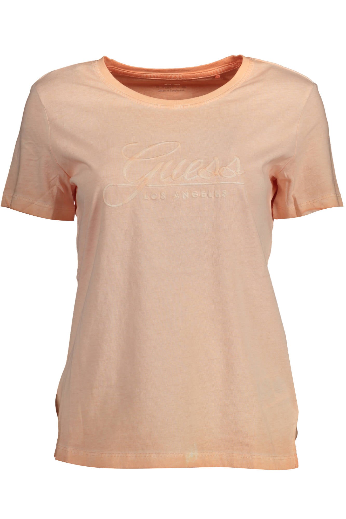 GUESS JEANS WOMEN'S SHORT SLEEVE T-SHIRT PINK-0