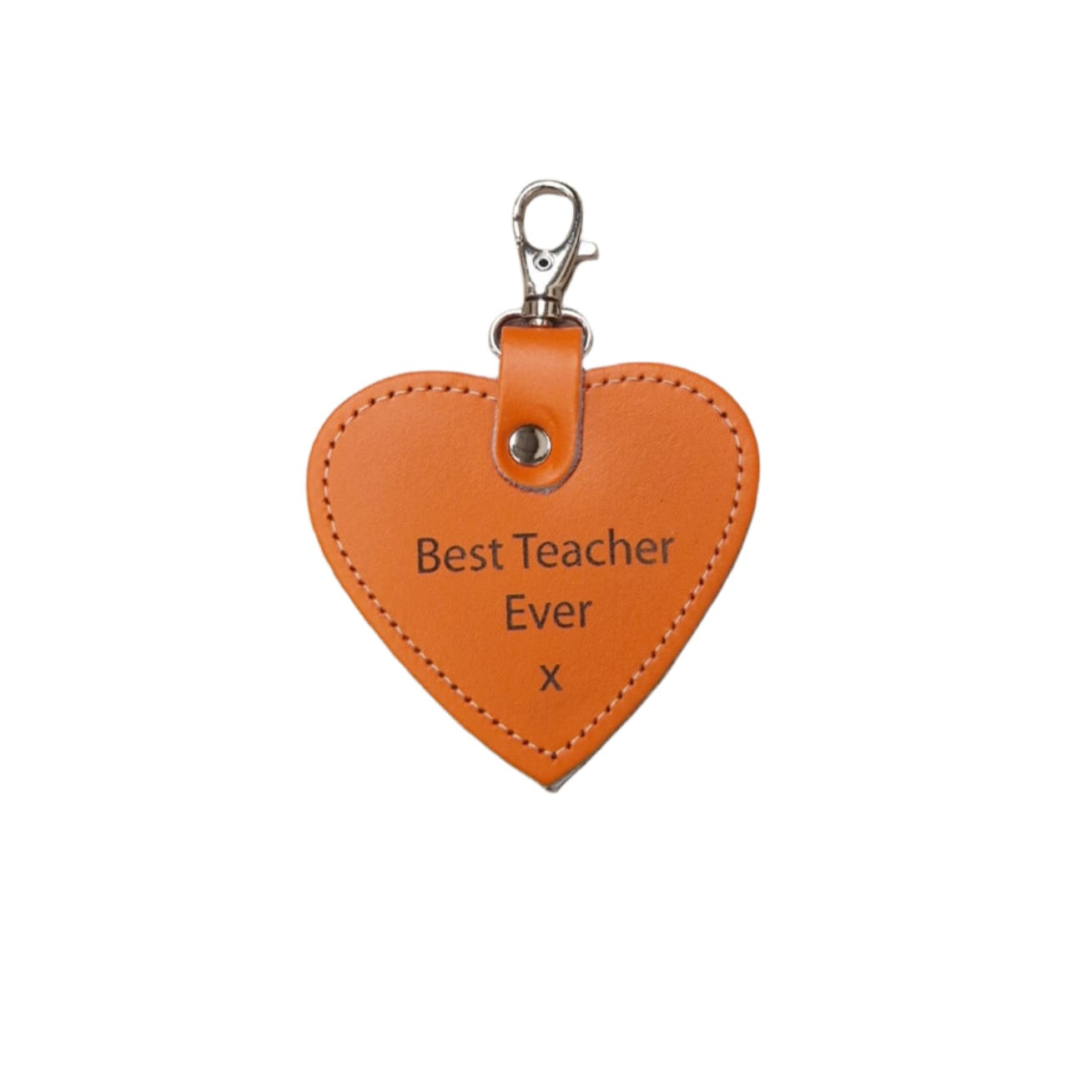 Leather Charm for Teacher - Free Engraving - Assorted Colours-1
