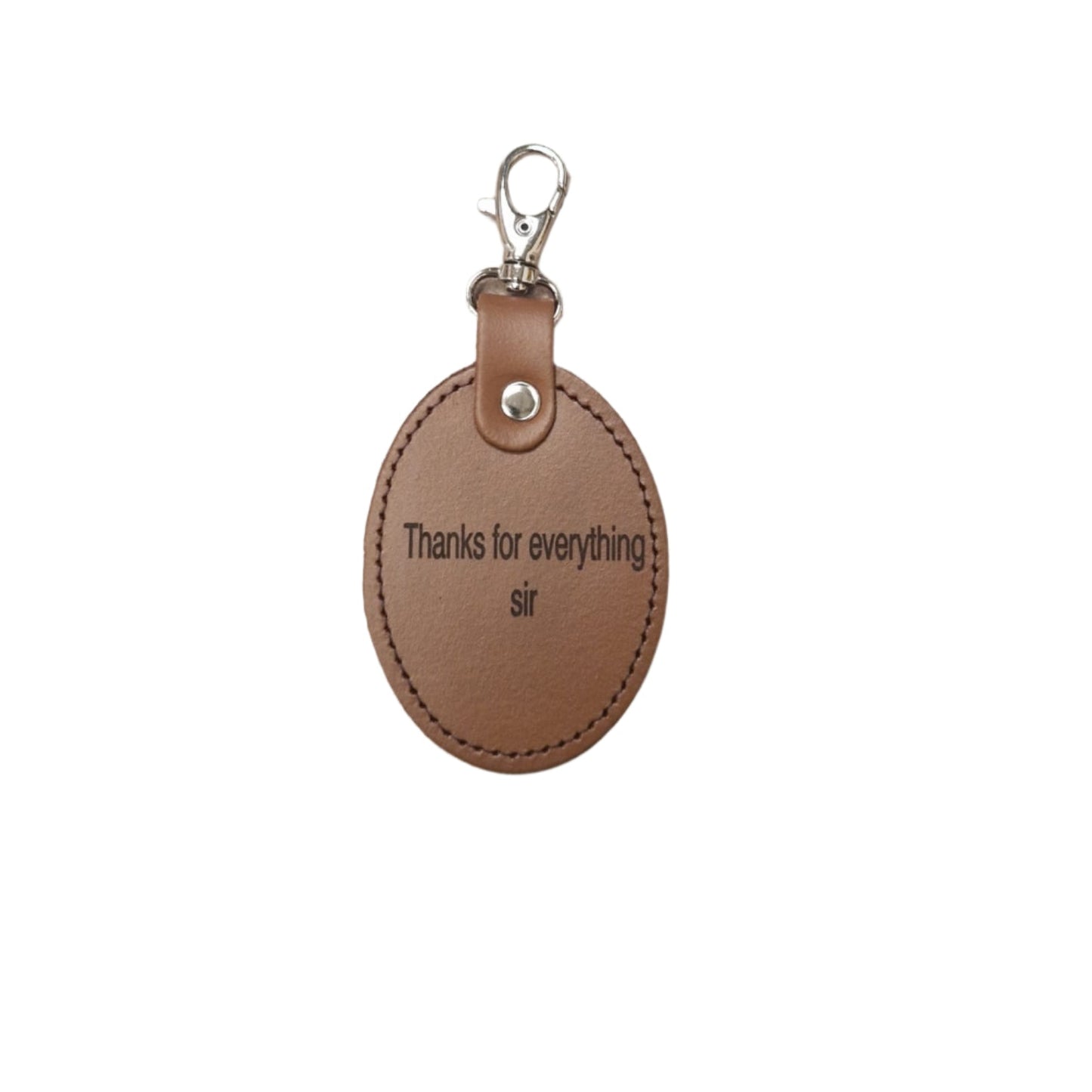 Leather Charm for Teacher - Free Engraving - Assorted Colours-2