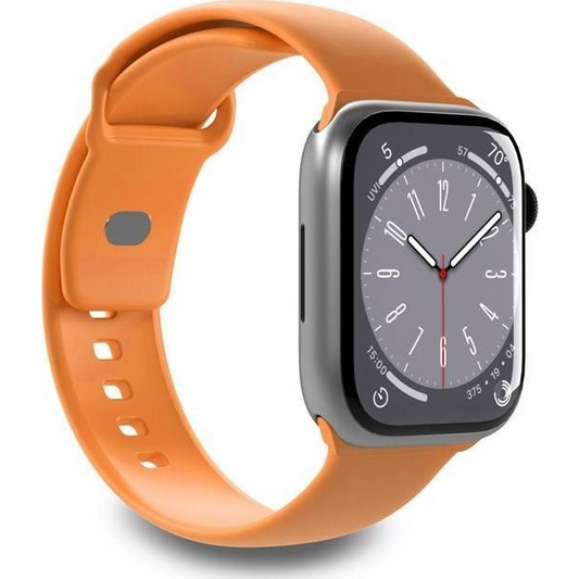 Puro Apple Watch 38/40/41mm Szilikon Okosóra szíj - Narancssárga (PUR699)-0