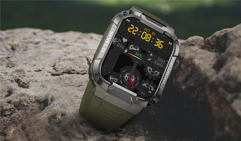 Military Smart Watch, 1.85-Inch Touch Screen Tactical Smartwatch with Text and Call, Heart Rate, Blood Oxygen, and Activity Trackers-3