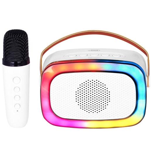 Speaker with Karaoke Microphone Trevi Trevi XR 8A01 MINI PARTY White-0