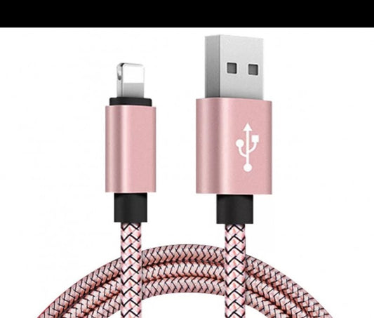 Extra strapabíró 1 méteres Lightning Iphone gyorstöltő és USB adatkábel-0