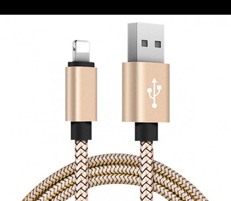 Extra strapabíró 1 méteres Lightning Iphone gyorstöltő és USB adatkábel-0
