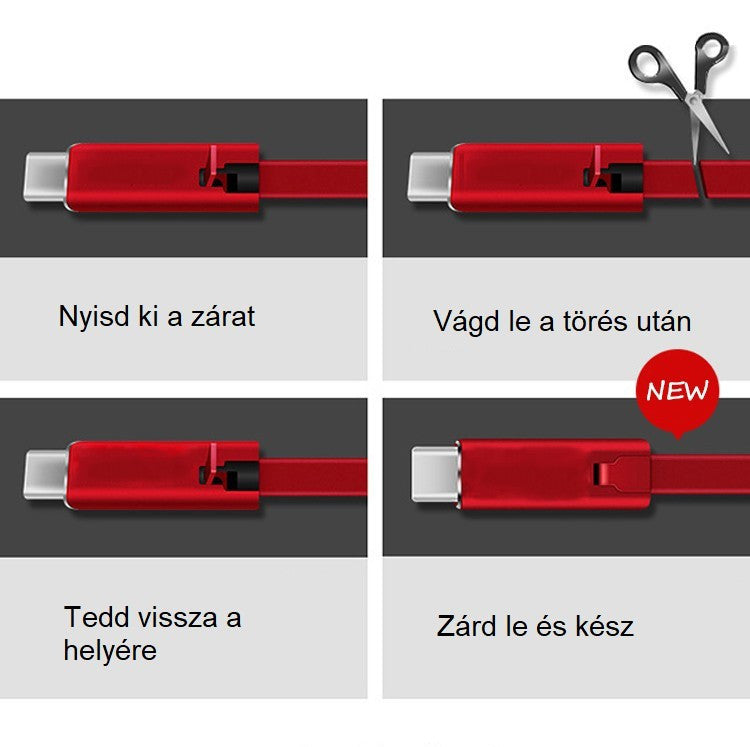 Elnyűhetetlen Telefontöltő Kábel-2