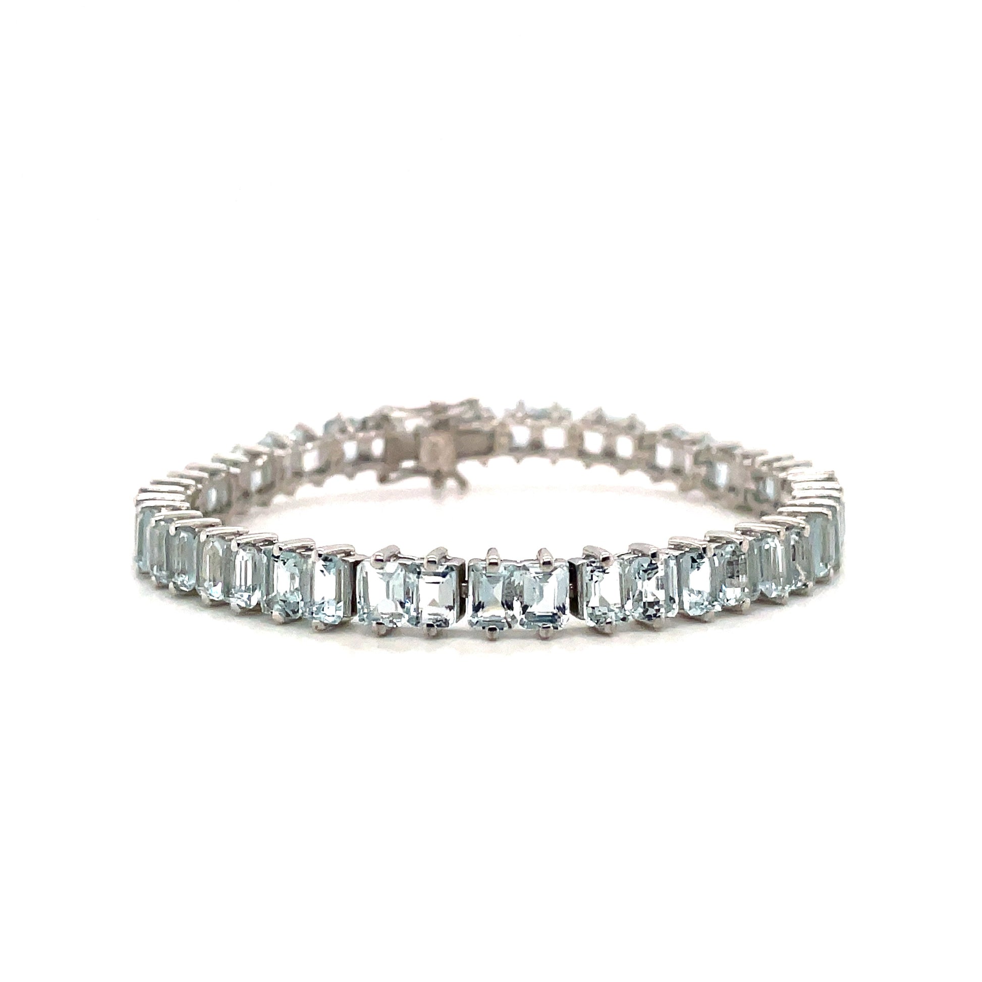 Aquamarine Bracelet in .925 Sterling Silver - KSD 46914-0