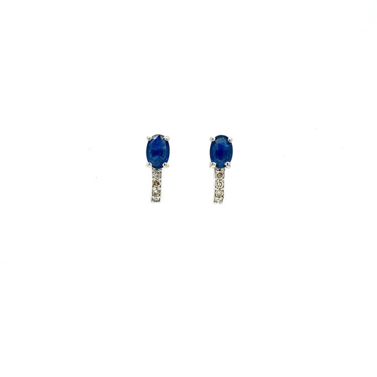 Sapphire Earring in .925 Sterling Silver - KST 58934-0