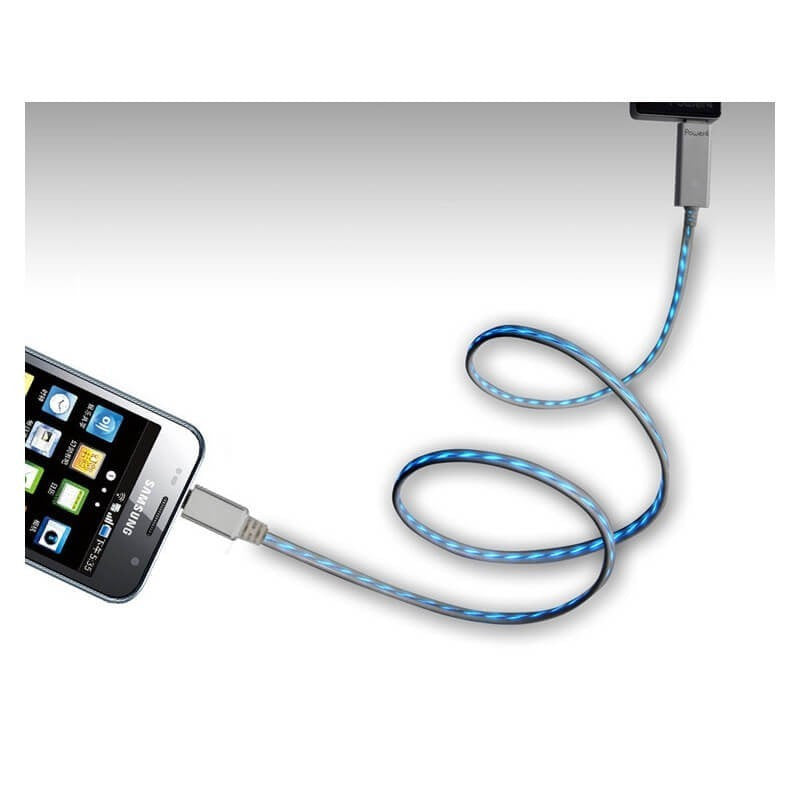 Világítós Micro USB kábel, 5 darab-4