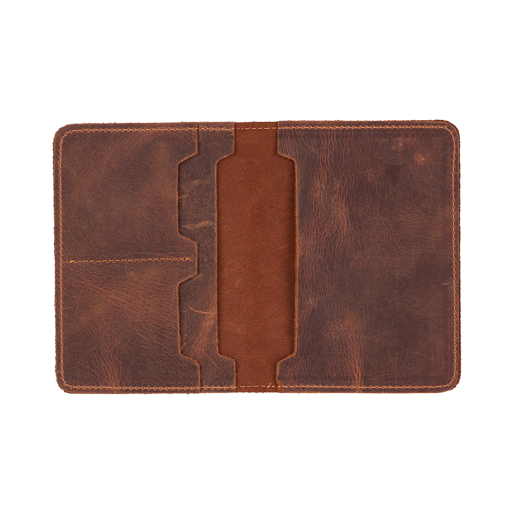 Yuma Genuine Leather Passport Wallet - Handmade Travel Document Holder-1