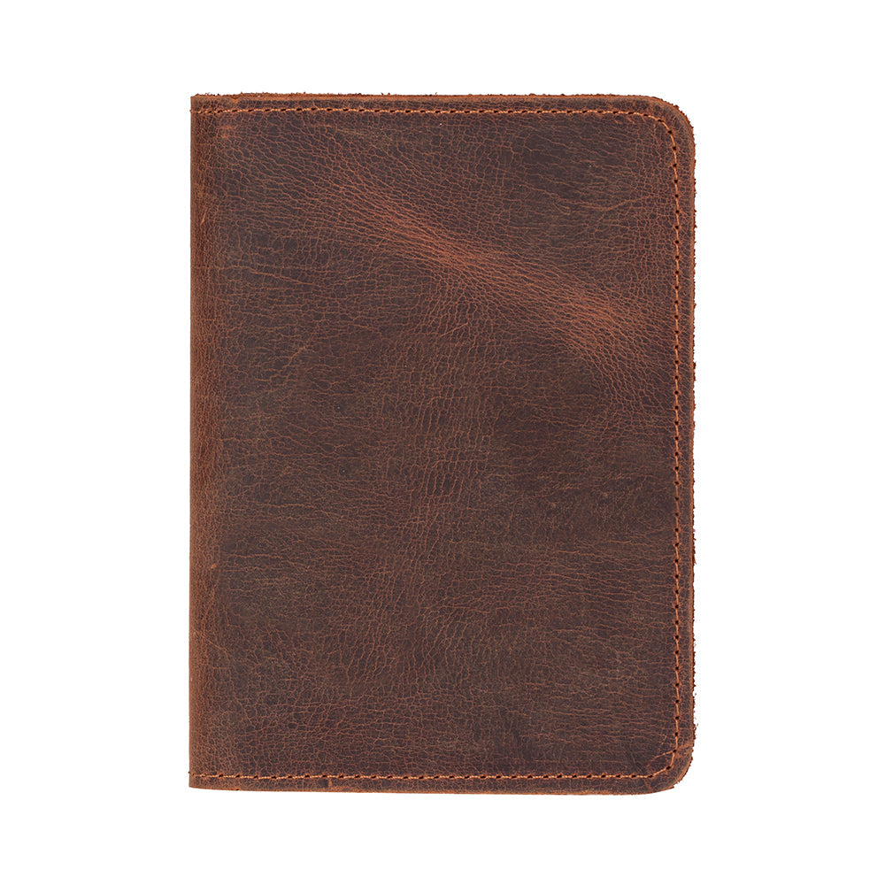 Yuma Genuine Leather Passport Wallet - Handmade Travel Document Holder-4
