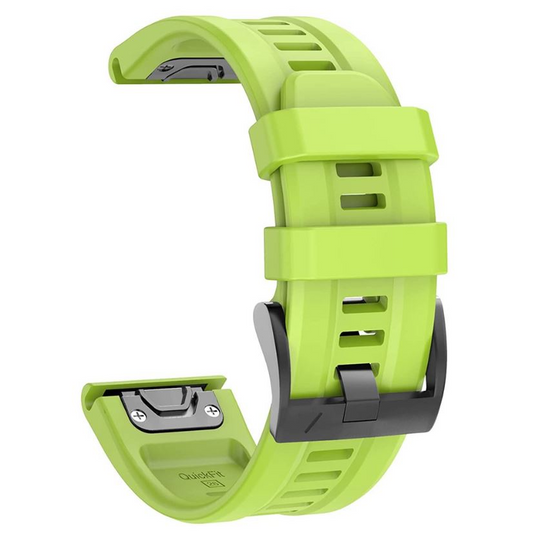 Garmin Fenix7/7Pro/5/6 22mm szilikon óraszíj zöld (CEL-STRAPFENIX722-GR) (CEL-STRAPFENIX722-GR)-0