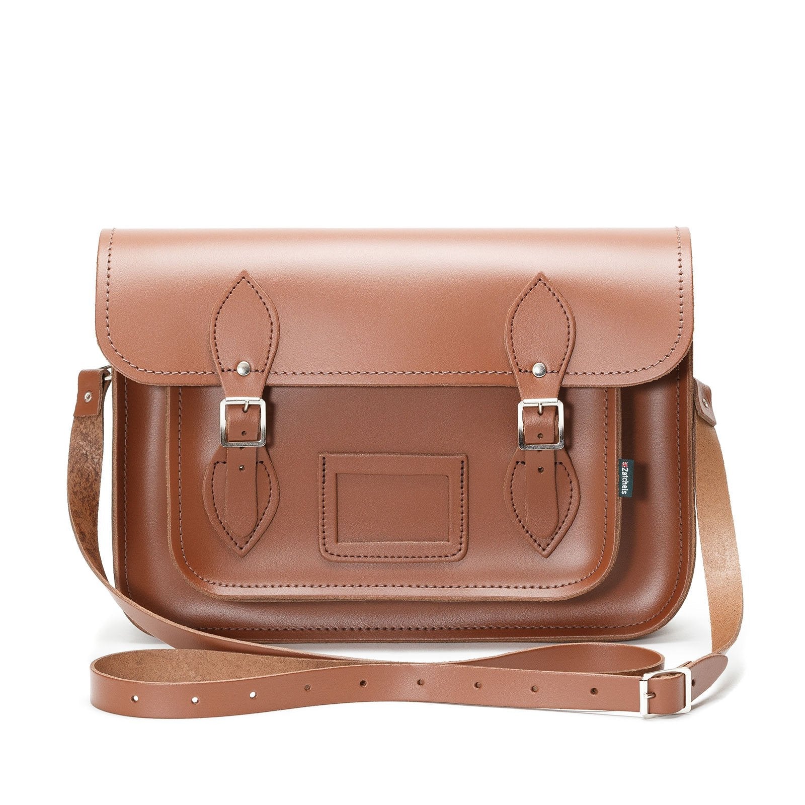 Handmade Leather Satchel - Chestnut-1