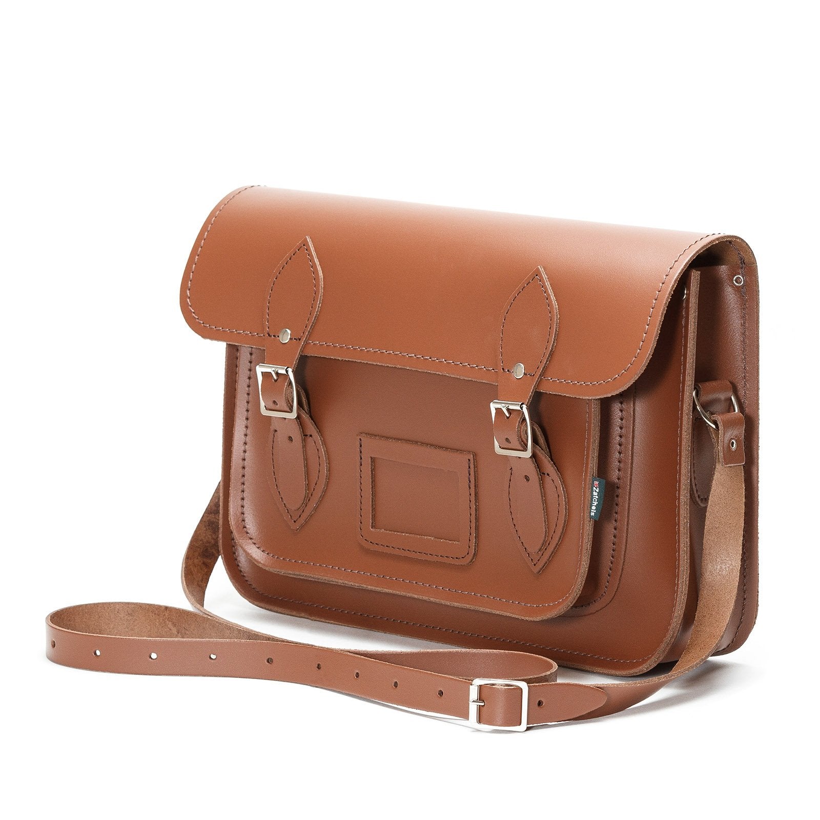 Handmade Leather Satchel - Chestnut-2