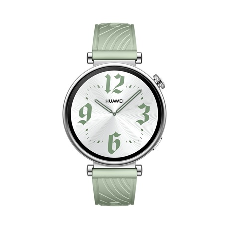Смарт часовник Huawei Watch GT 4, 41 мм, Stainless Steel Case, Зелена каишка (55020CES)-0