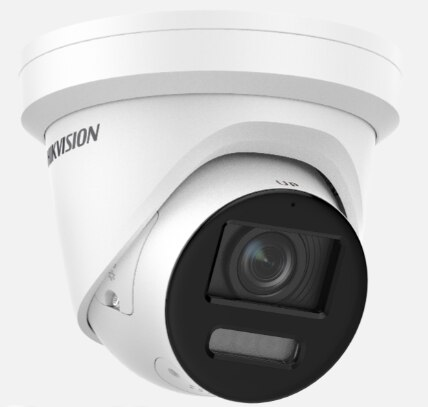Hikvision 8MP ColorVu Strobe Light and Audible Warning Turret Network IP Camera-1