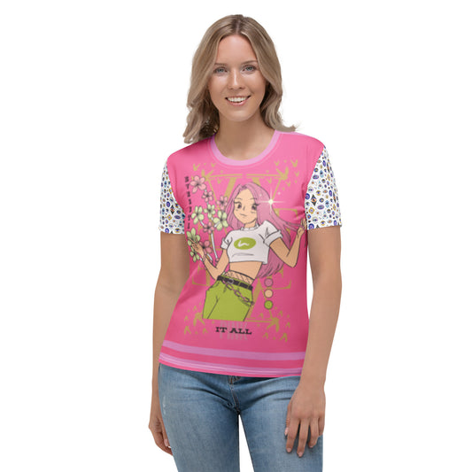Evil Eye Aphrodite Pink it All collection Women's T-shirt-0