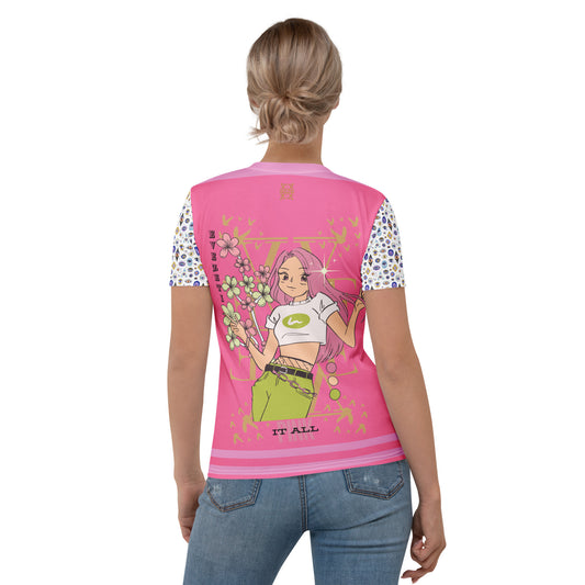 Evil Eye Aphrodite Pink it All collection Women's T-shirt-1