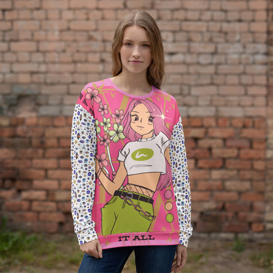 Evil Eye Sweatshirt from the Aphrodite Pink it All Collection-0