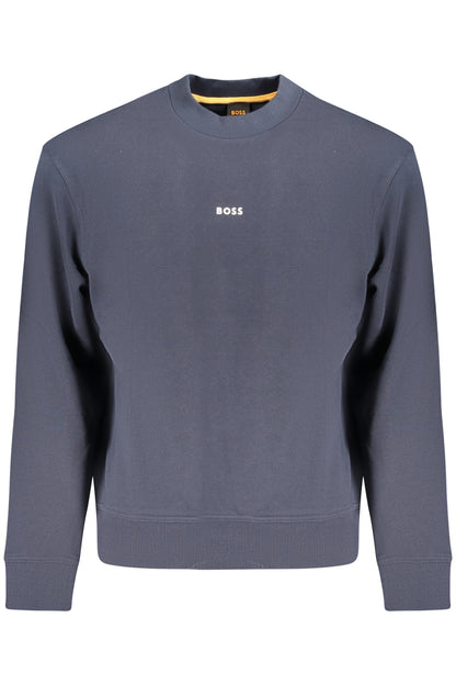HUGO BOSS MEN'S BLUE ZIP-UP SWEATSHIRT-0