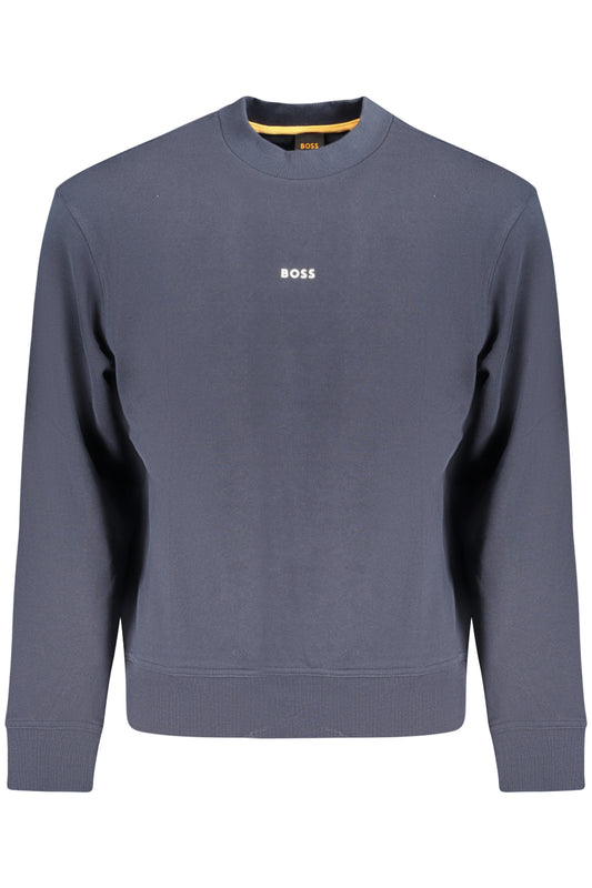 HUGO BOSS MEN'S BLUE ZIP-UP SWEATSHIRT-0