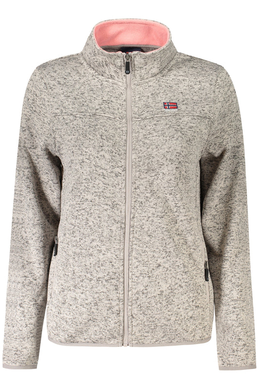 NORWAY 1963 WOMEN'S BEIGE ZIP-UP SWEATSHIRT-0