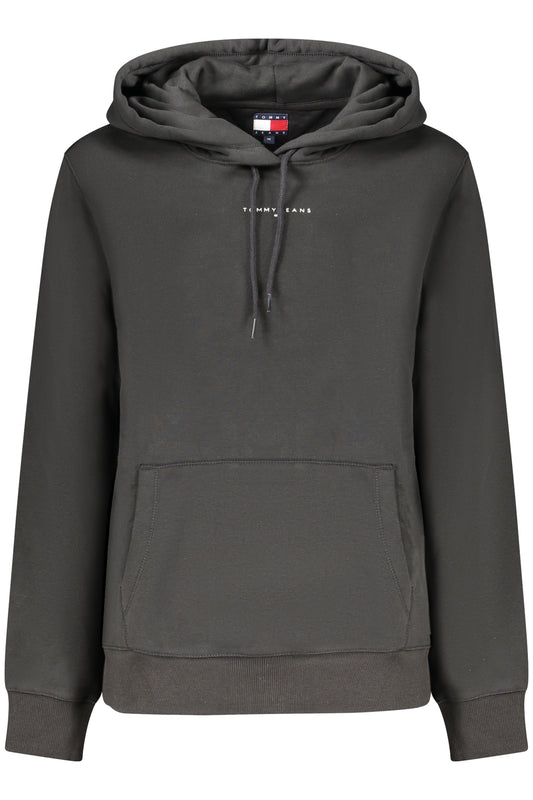TOMMY HILFIGER WOMEN'S BLACK ZIP-UP SWEATSHIRT-0